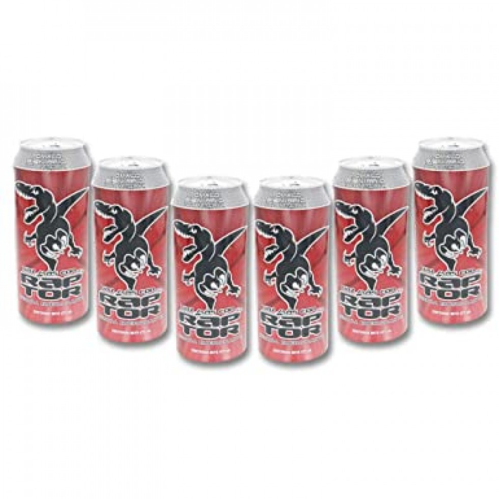 RAPTOR CAJA LATA BEBIDA ENERGIZANTE 473 ML 