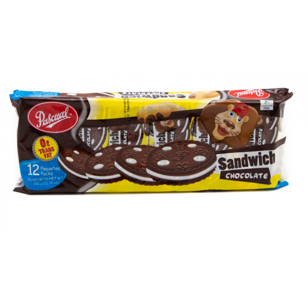 Pascual Galleta Sandwich Chocolate (12 Unidades)