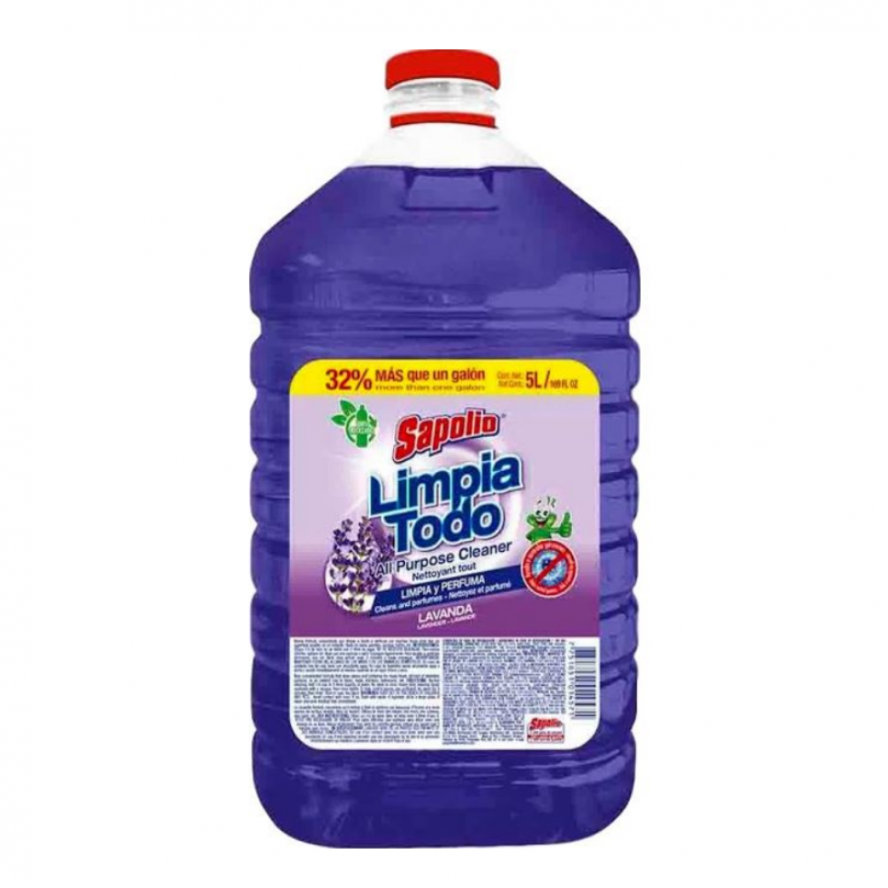 Sapolio Limpia Todo 5lt Lavanda o Floral