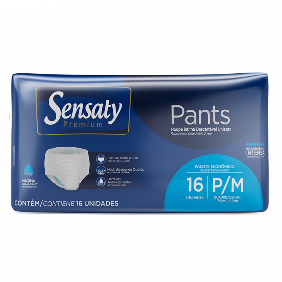 SENSATY PANTYS ADULTO M/L 16 UNDS