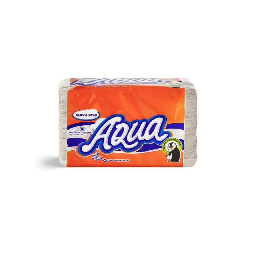 AQUA SERVILLETA 80 HOJAS