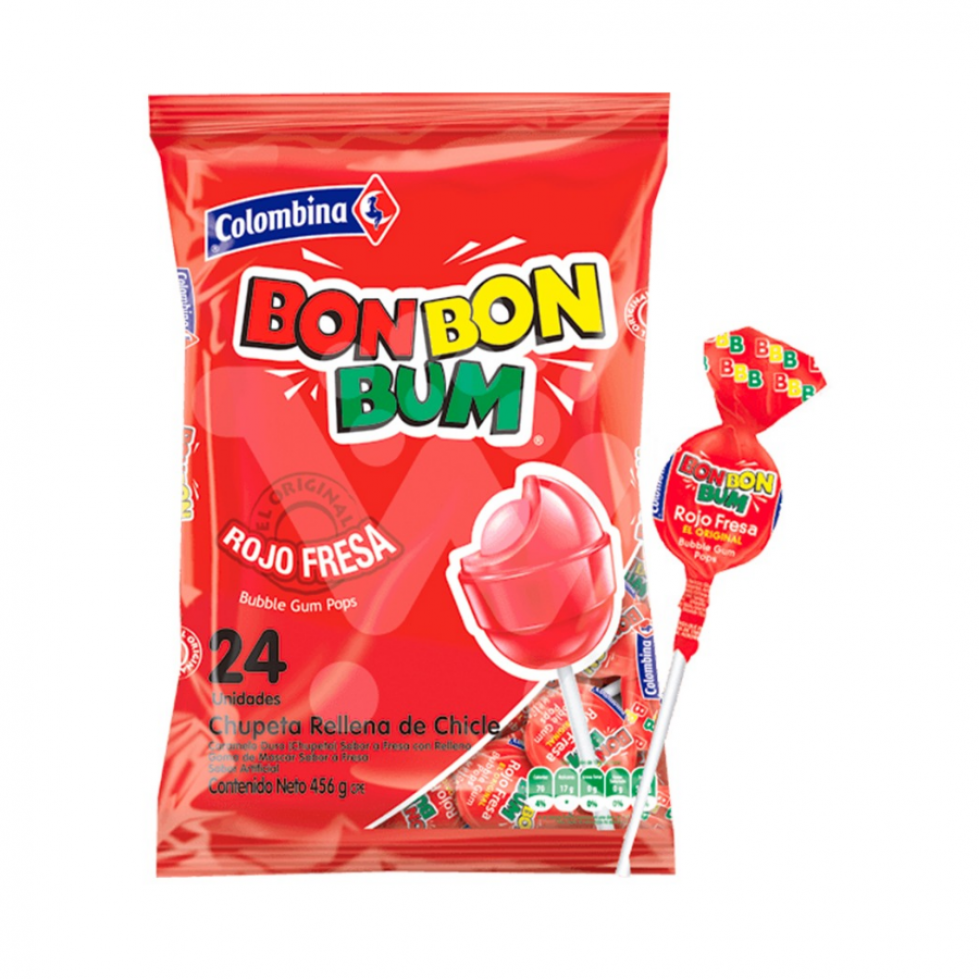 Colombina Bon Bon Bum Fresa 24 Uds