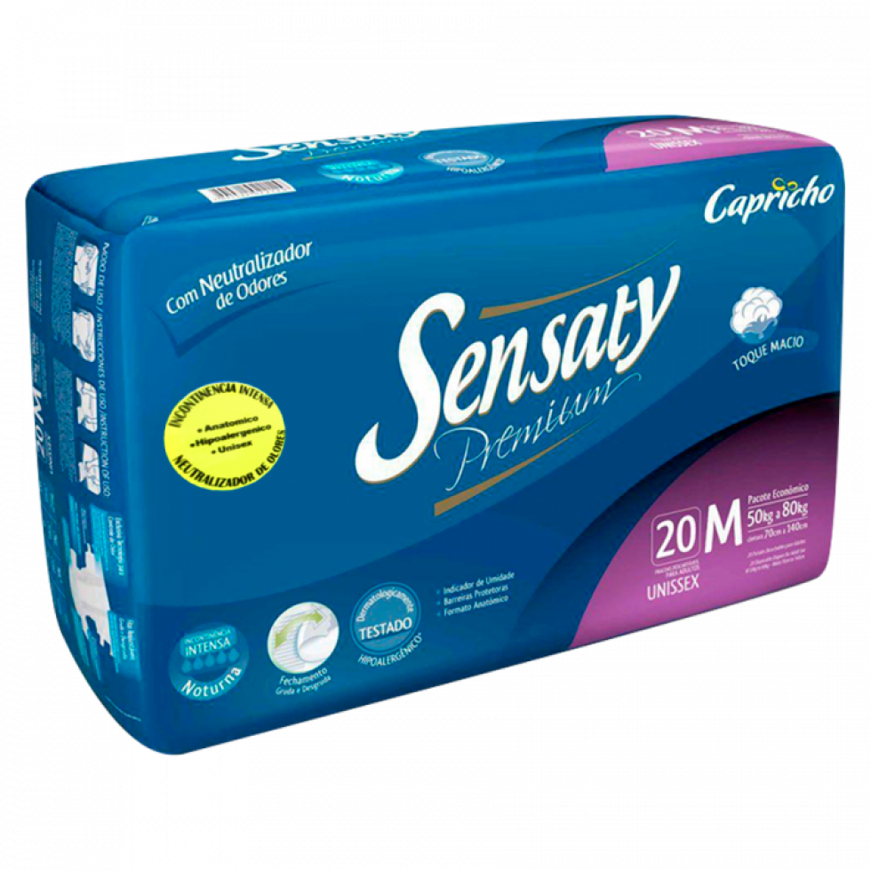 SENSATY PAÑAL PARA ADULTO M/L 20 UNDS