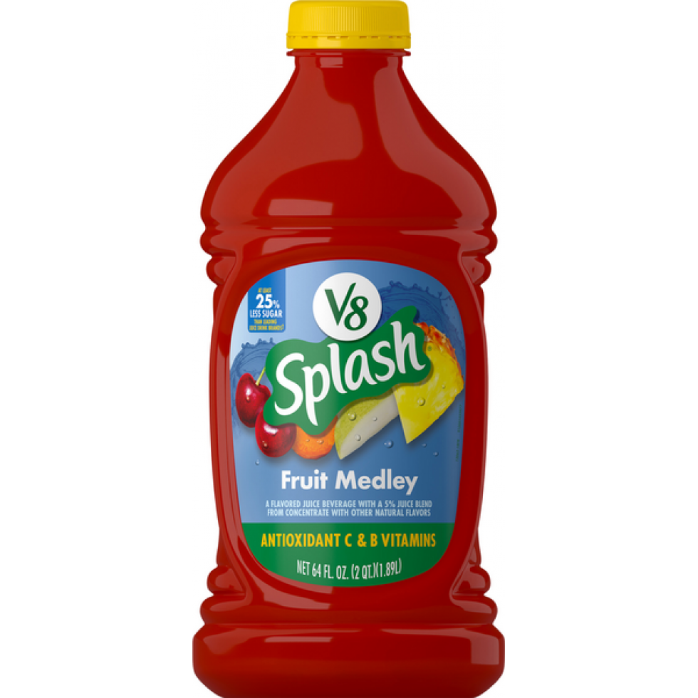 V8 SPLASH FRUIT MEDLEY 64 OZ