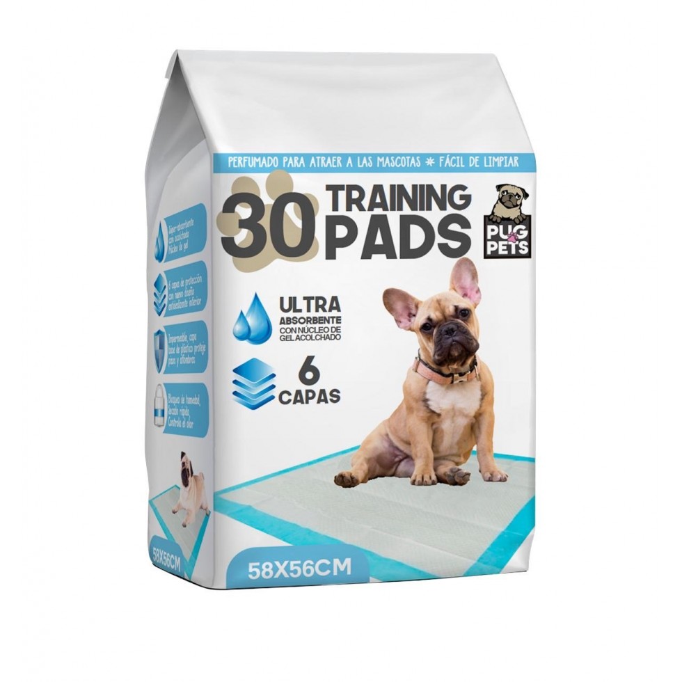 PUG PETS 30 PADS ULTRA ABSORBENTE